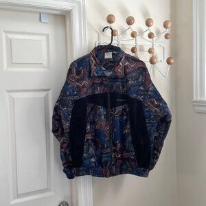 RUCANOR - Vintage 80s Windbreaker - Multi-Colour Pattern - Size 5